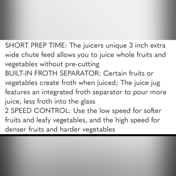 Breville Juice Fountain JE95XL Electric Juicer 850 watts (better than blender) - Picture 6 of 8